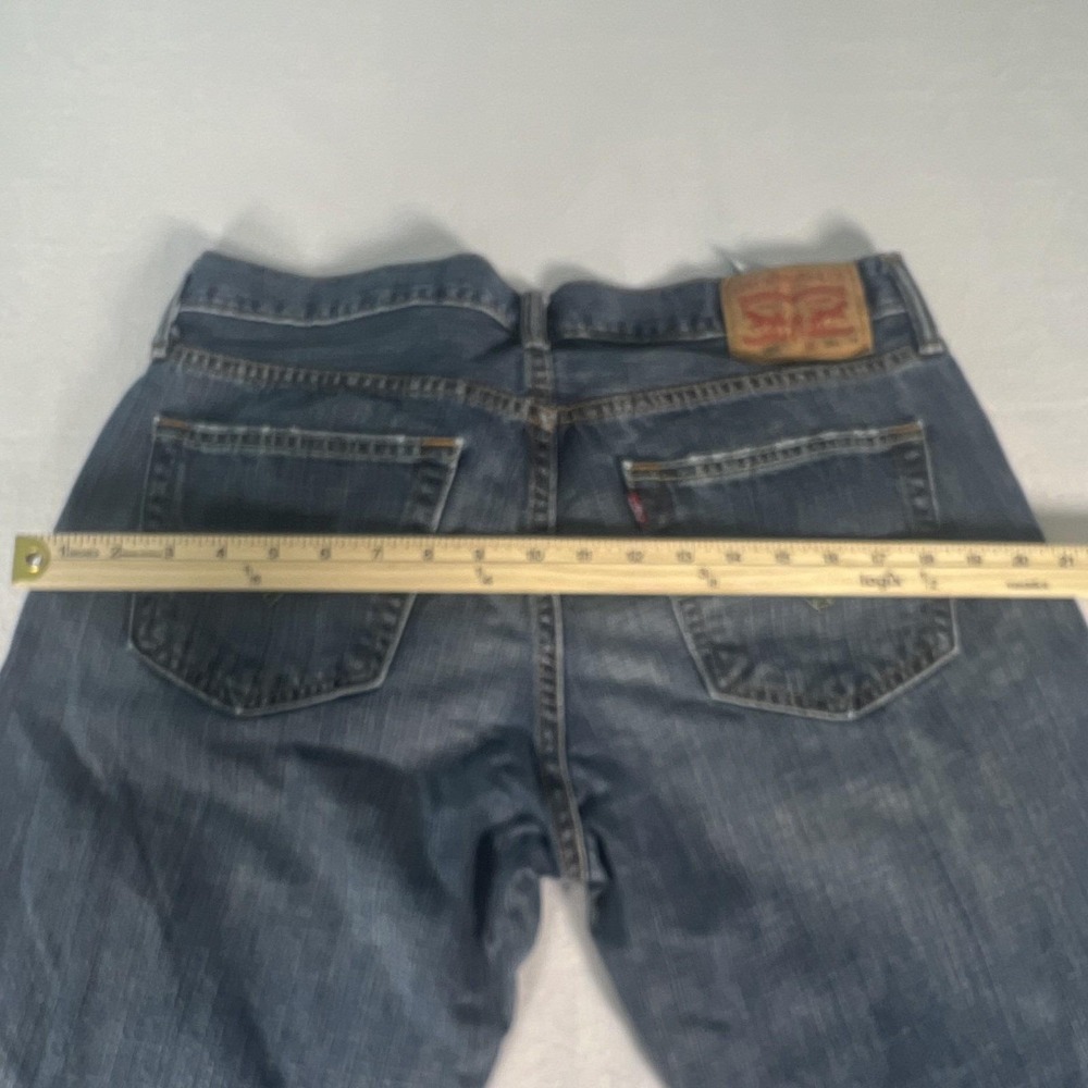 Levi's 559 Men's 34x34 Blue Straight Leg Jeans Dark Wash Vintage Look Excellent - Picture 12 of 13